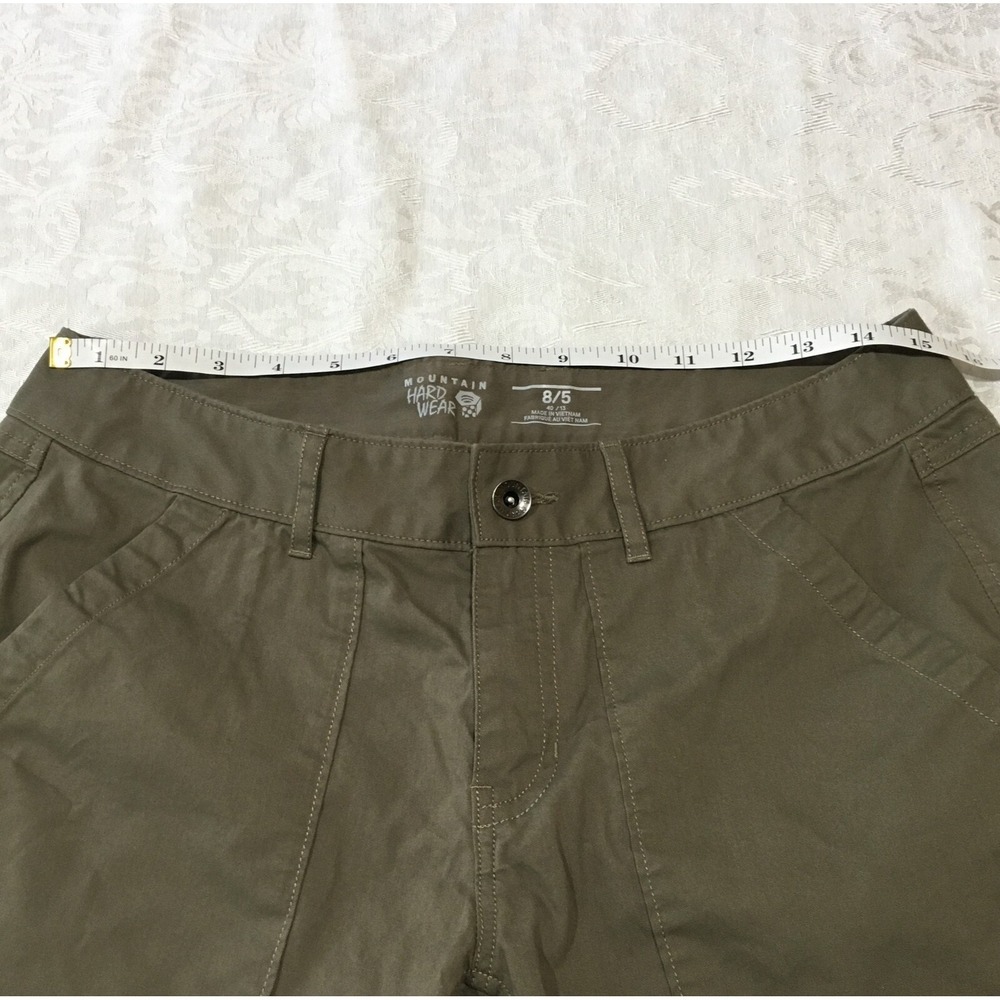 Mountain Hard Wear Womens Hike Shorts Size 8/5 Green pockets - Picture 4 of 7
